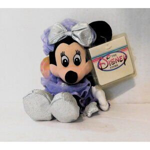 Disney Store Sugar Plum Minnie Mouse Mini Bean Bag Plush Doll Nutcracker 9 Inch